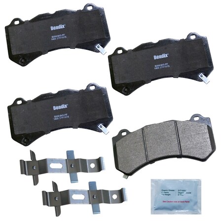 Bendix Bendix Prm Copper Free Semi-Metallic BPR Disc Brake Pad-Front, CFM1405 CFM1405
