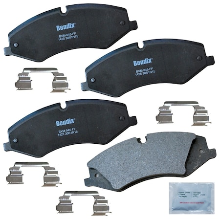 Bendix Bendix Prm Copper Free Semi-Metallic BPR Disc Brake Pad-Front, CFM1425 CFM1425