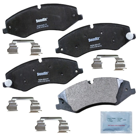 Bendix Bendix Prm Copper Free Semi-Metallic BPR Disc Brake Pad-Front, CFM1479 CFM1479
