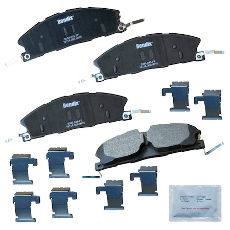 Bendix Bendix Prm Copper Free Semi-Metallic BPR Disc Brake Pad-Front, CFM1611A CFM1611A