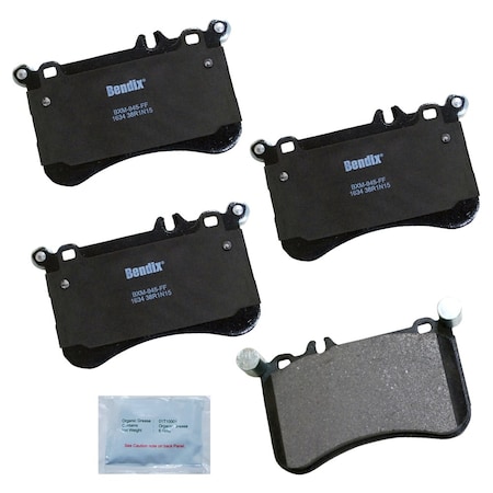 Bendix Bendix Prm Copper Free Semi-Metallic BPR Disc Brake Pad-Front, CFM1634 CFM1634