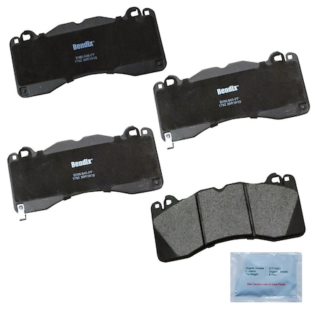 Bendix Bendix Prm Copper Free Semi-Metallic BPR Disc Brake Pad-Front, CFM1792 CFM1792