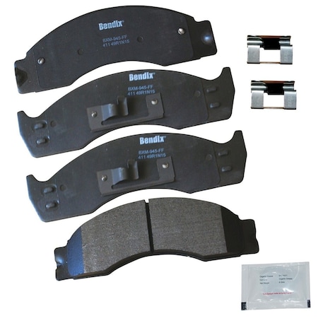 Bendix Premium Copper Free Semi-Metallic BPR DiscBrake Pad-Rear, CFM411 CFM411