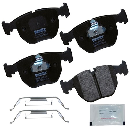 Bendix Bendix Prm Copper Free Semi-Metallic BPR Disc Brake Pad-Front, CFM681 CFM681