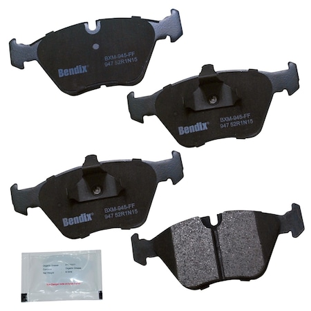 Bendix Bendix Prm Copper Free Semi-Metallic BPR Disc Brake Pad-Front, CFM947 CFM947