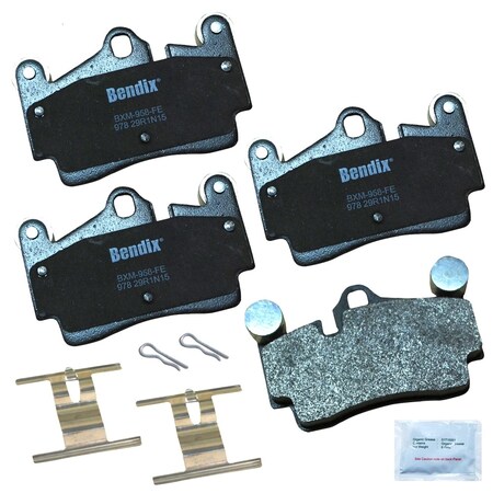 Bendix Bendix Premium Copper Free Semi-Metallic BPR DiscBrake Pad-Rear, CFM978 CFM978