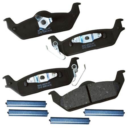 Stop By Bendix STOP Ceramic Disc Brake Pad - Rear, SBC1012 SBC1012