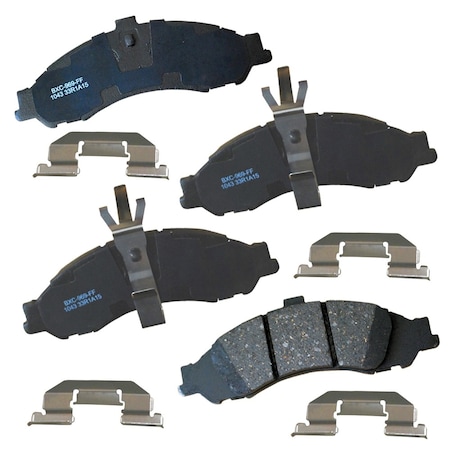 Stop By Bendix STOP Ceramic Disc Brake Pad - Front, SBC1043 SBC1043