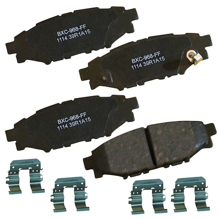 Stop By Bendix STOP Ceramic Disc Brake Pad - Rear, SBC1114 SBC1114