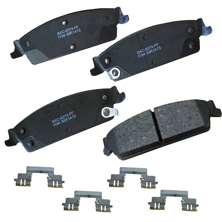 Stop By Bendix STOP Ceramic Disc Brake Pad - Rear, SBC1194 SBC1194