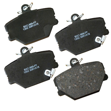Stop By Bendix Disc Brake Pad Set 2011-2015 Smart Fortwo - -L ELECTRIC, SBC1252 SBC1252