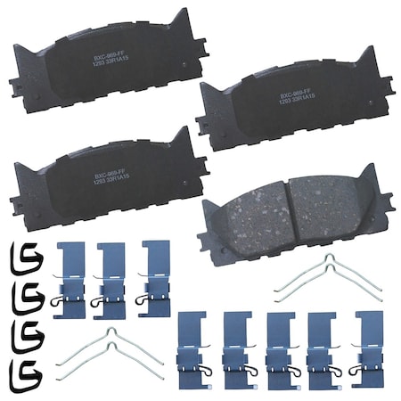 Stop By Bendix STOP Ceramic Disc Brake Pad - Front, SBC1293 SBC1293