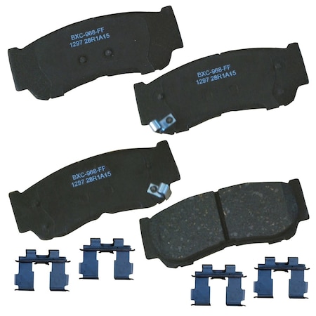 Stop By Bendix STOP Ceramic Disc Brake Pad - Rear, SBC1297 SBC1297