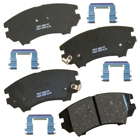 Stop By Bendix STOP Ceramic Disc Brake Pad - Front, SBC1404 SBC1404