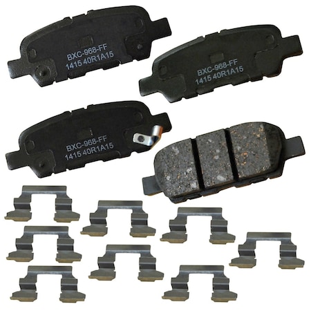 Stop By Bendix STOP Ceramic Disc Brake Pad - Rear, SBC1415 SBC1415