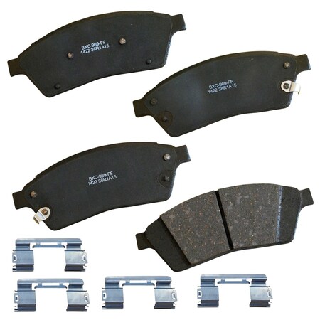 Stop By Bendix STOP Ceramic Disc Brake Pad - Front, SBC1422 SBC1422