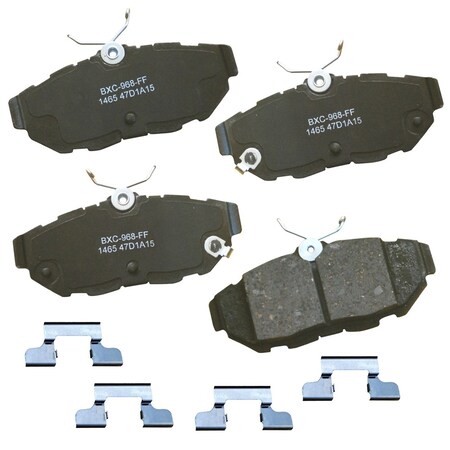 Stop By Bendix STOP Ceramic Disc Brake Pad - Rear, SBC1465 SBC1465