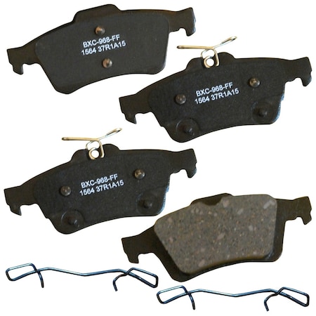 Stop By Bendix STOP Ceramic Disc Brake Pad - Rear, SBC1564 SBC1564