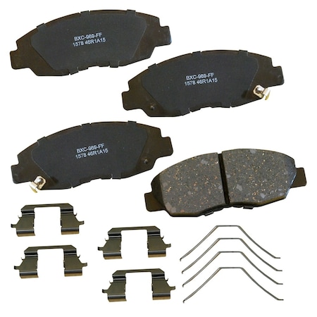 Stop By Bendix STOP Ceramic Disc Brake Pad - Front, SBC1578 SBC1578