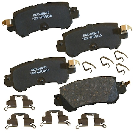 Stop By Bendix STOP Ceramic Disc Brake Pad - Rear, SBC1624 SBC1624