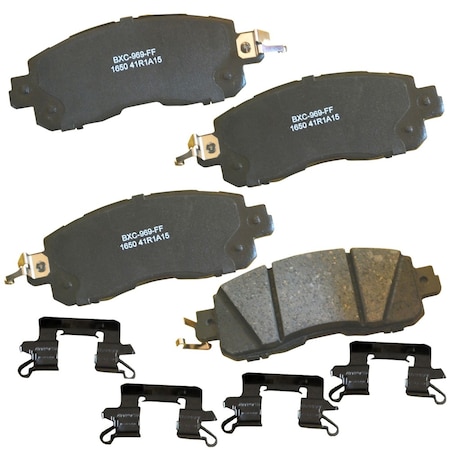 Stop By Bendix STOP Ceramic Disc Brake Pad - Front, SBC1650 SBC1650
