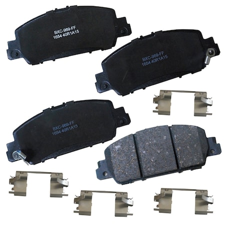 Stop By Bendix STOP Ceramic Disc Brake Pad - Front, SBC1654 SBC1654