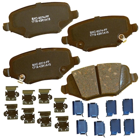 Stop By Bendix STOP Ceramic Disc Brake Pad - Rear, SBC1719 SBC1719