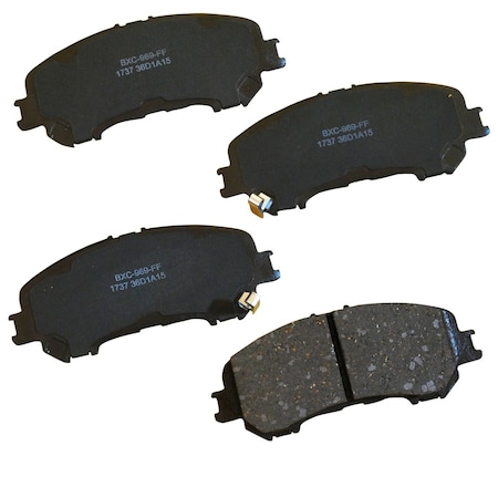 Stop By Bendix STOP Ceramic Disc Brake Pad - Front, SBC1737 SBC1737