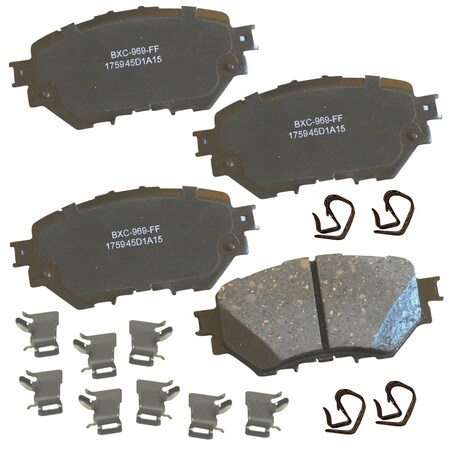 Stop By Bendix STOP Ceramic Disc Brake Pad - Front, SBC1759 SBC1759