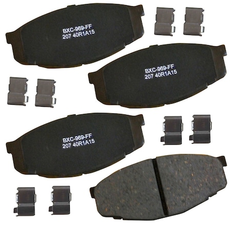 Stop By Bendix STOP Ceramic Disc Brake Pad - Front, SBC207 SBC207
