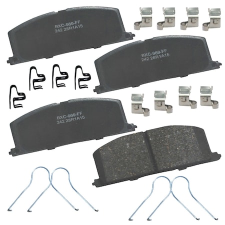 Stop By Bendix STOP Ceramic Disc Brake Pad - Front, SBC242 SBC242