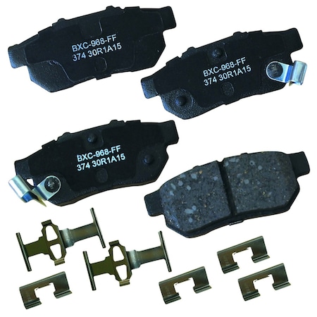 Stop By Bendix STOP Ceramic Disc Brake Pad - Rear, SBC374 SBC374