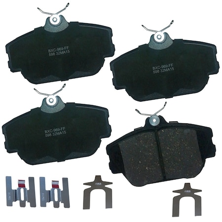 Stop By Bendix STOP Ceramic Disc Brake Pad - Front, SBC598 SBC598