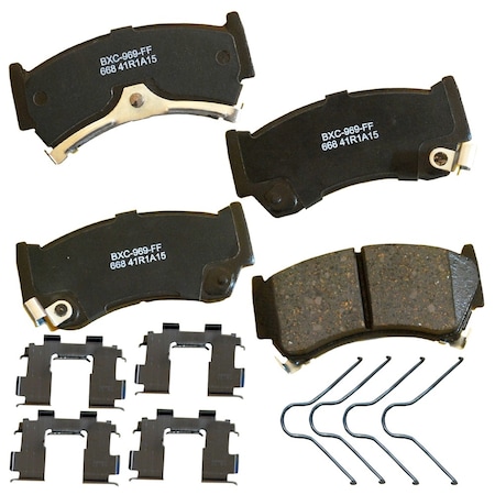 Stop By Bendix STOP Ceramic Disc Brake Pad - Front, SBC668 SBC668