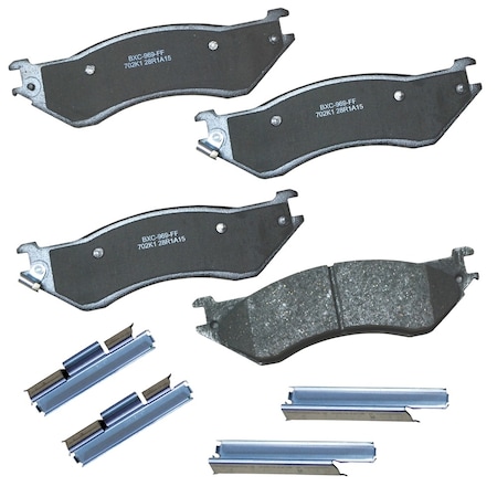 Stop By Bendix STOP Ceramic Disc Brake Pad - Front, SBC702K1 SBC702K1