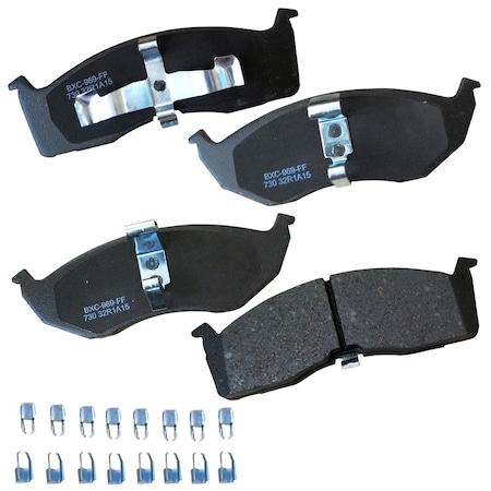 Stop By Bendix STOP Ceramic Disc Brake Pad - Front, SBC730 SBC730