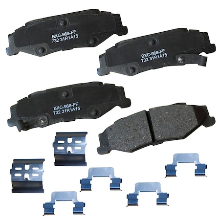 Stop By Bendix STOP Ceramic Disc Brake Pad - Rear, SBC732 SBC732