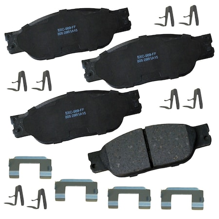 Stop By Bendix STOP Ceramic Disc Brake Pad - Front, SBC805 SBC805