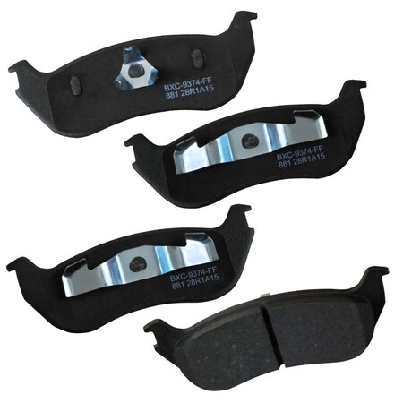 Stop By Bendix STOP Ceramic Disc Brake Pad - Rear, SBC881 SBC881
