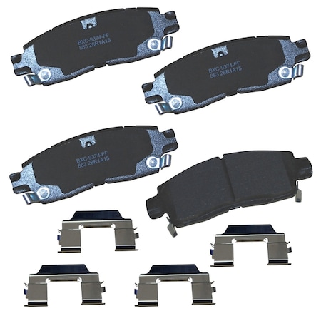 Stop By Bendix STOP Ceramic Disc Brake Pad - Rear, SBC883 SBC883