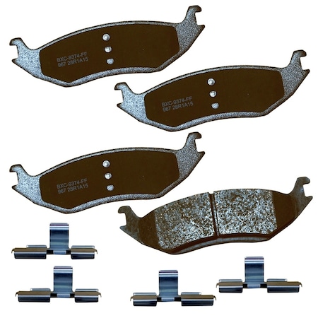 Stop By Bendix STOP Ceramic Disc Brake Pad - Rear, SBC967 SBC967