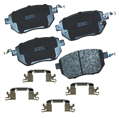 Stop By Bendix STOP Ceramic Disc Brake Pad - Front, SBC969 SBC969