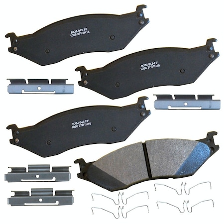Stop By Bendix Stop Semi-Metallic Disc Brake Pad - Rear, SBM1066 SBM1066