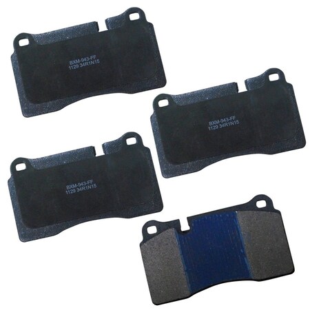 Stop By Bendix Disc Brake Pad Set, SBM1129, Front/Rear SBM1129
