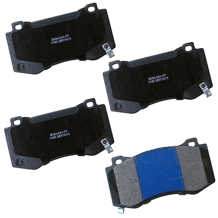 Stop By Bendix Stop Semi-Metallic Disc Brake Pad - Front, SBM1149 SBM1149