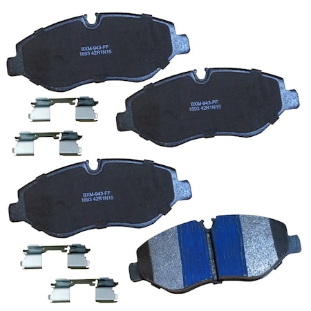 Stop By Bendix Stop Semi-Metallic Disc Brake Pad - Front, SBM1693 SBM1693