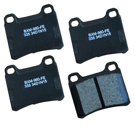 Stop By Bendix Stop Semi-Metallic Disc Brake Pad - Rear, SBM335 SBM335