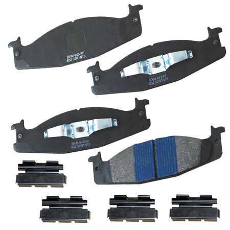 Stop By Bendix Stop Semi-Metallic Disc Brake Pad - Front, SBM632 SBM632