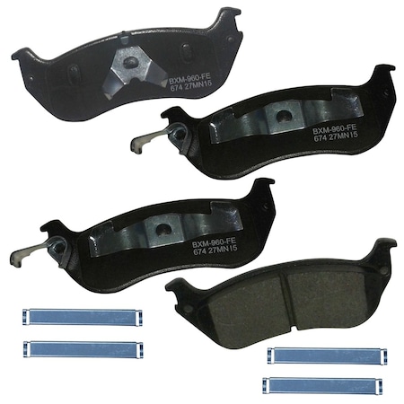 Stop By Bendix Stop Semi-Metallic Disc Brake Pad - Rear, SBM674 SBM674