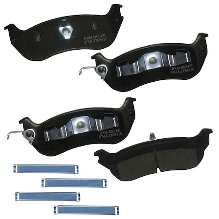 Stop By Bendix Stop Semi-Metallic Disc Brake Pad - Rear, SBM674A SBM674A